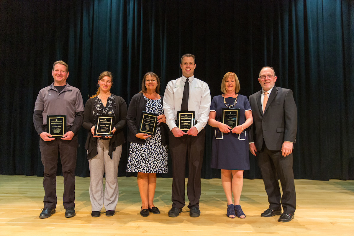 Excellence in Service Award winners