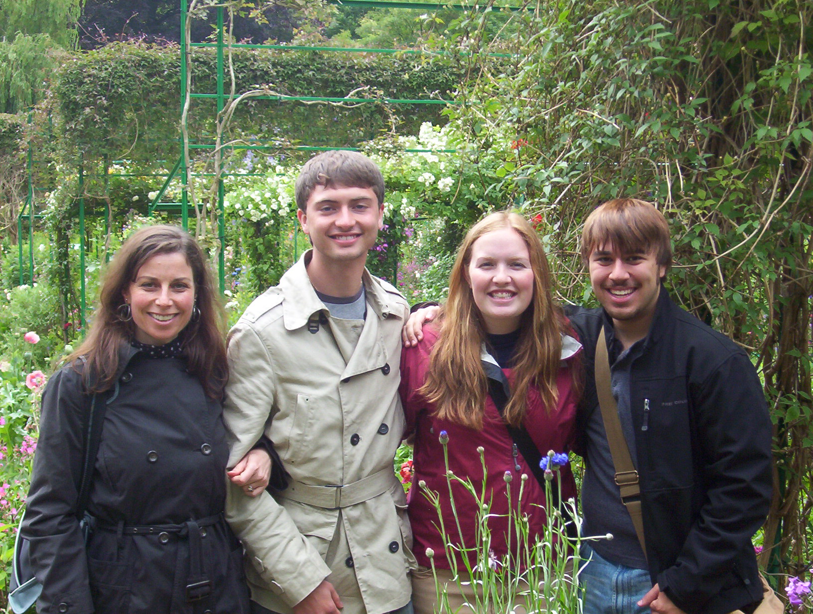 Kupper with NMU students during a pre-Covid-19 study abroad course