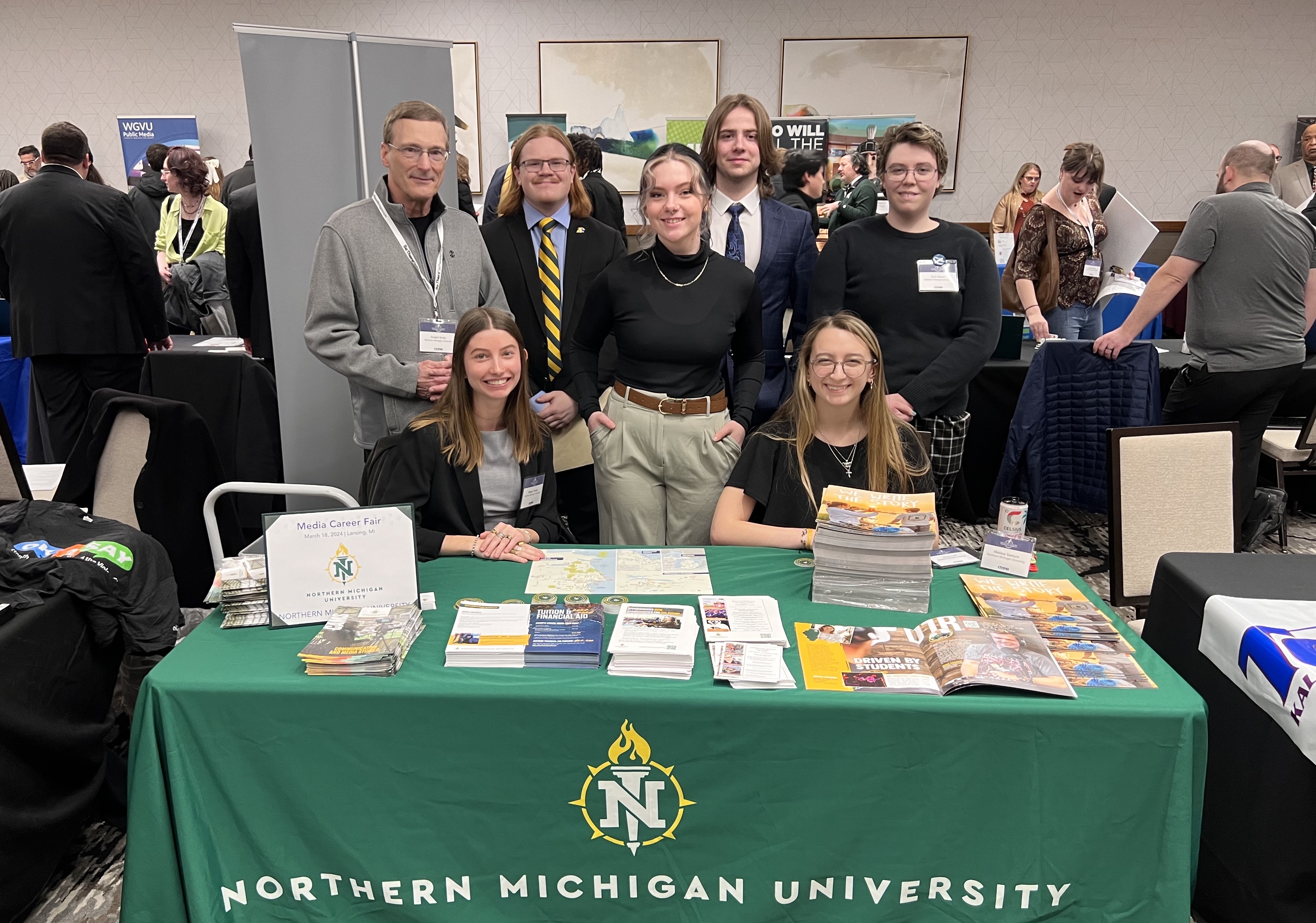 Part of the NMU delegation at the college/career fair.
