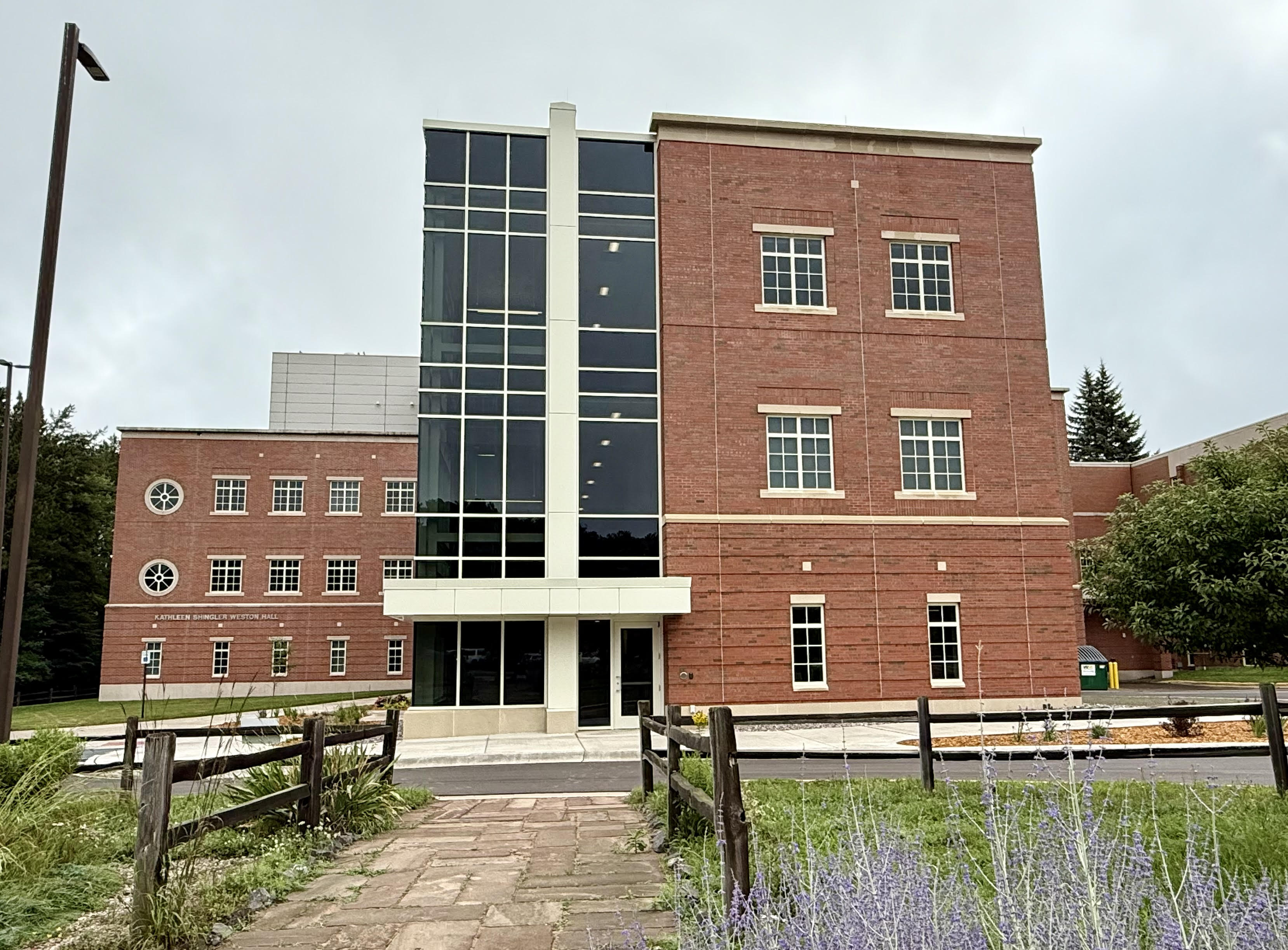 Exterior view of the addition