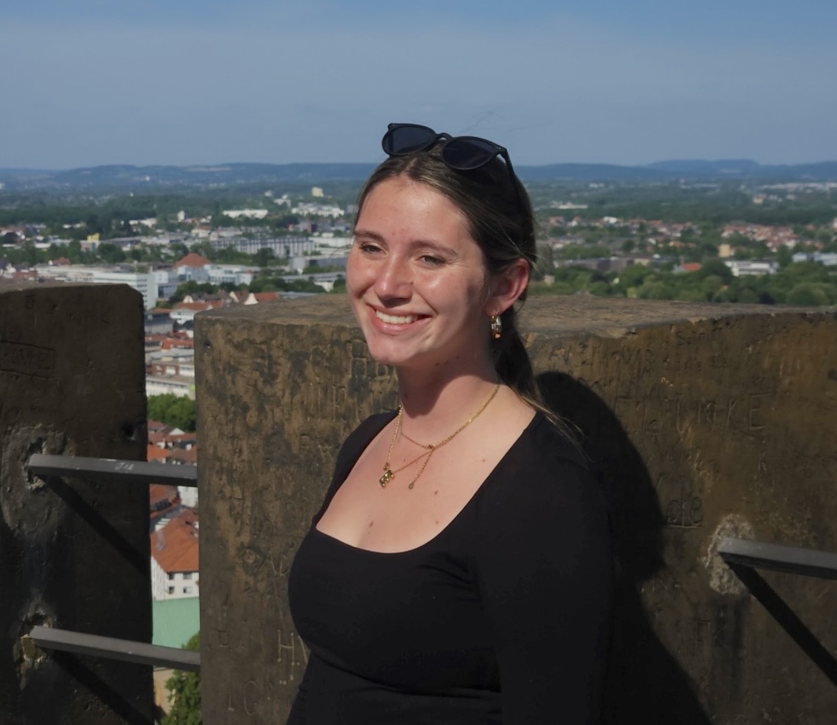 Crossman in Bielefeld, Germany during her study-abroad experience last summer