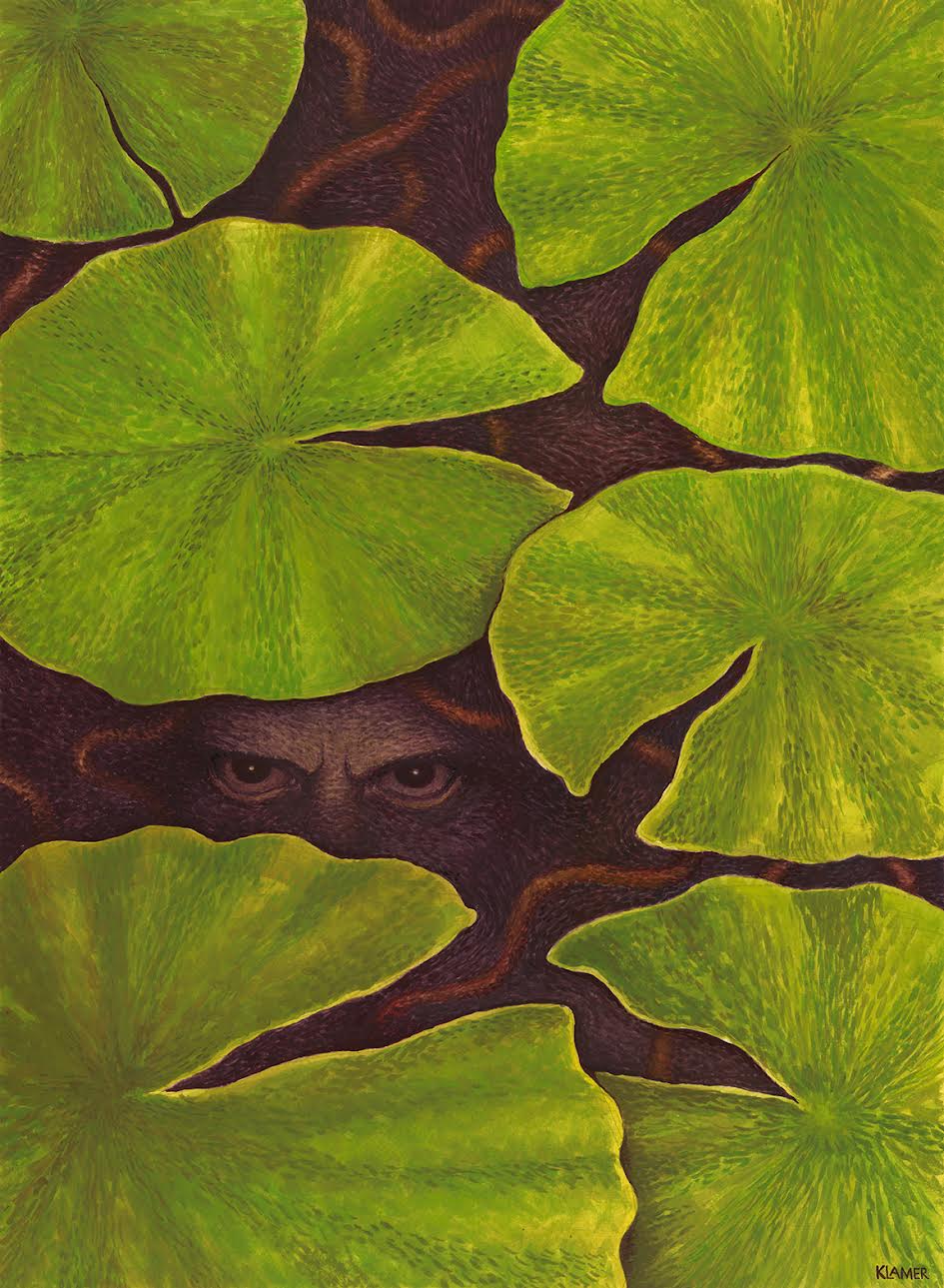Klamer's "Pond Water Souls" work from the Society of Illustrators (New York) 2026 Student Scholarship Competition exhibition.