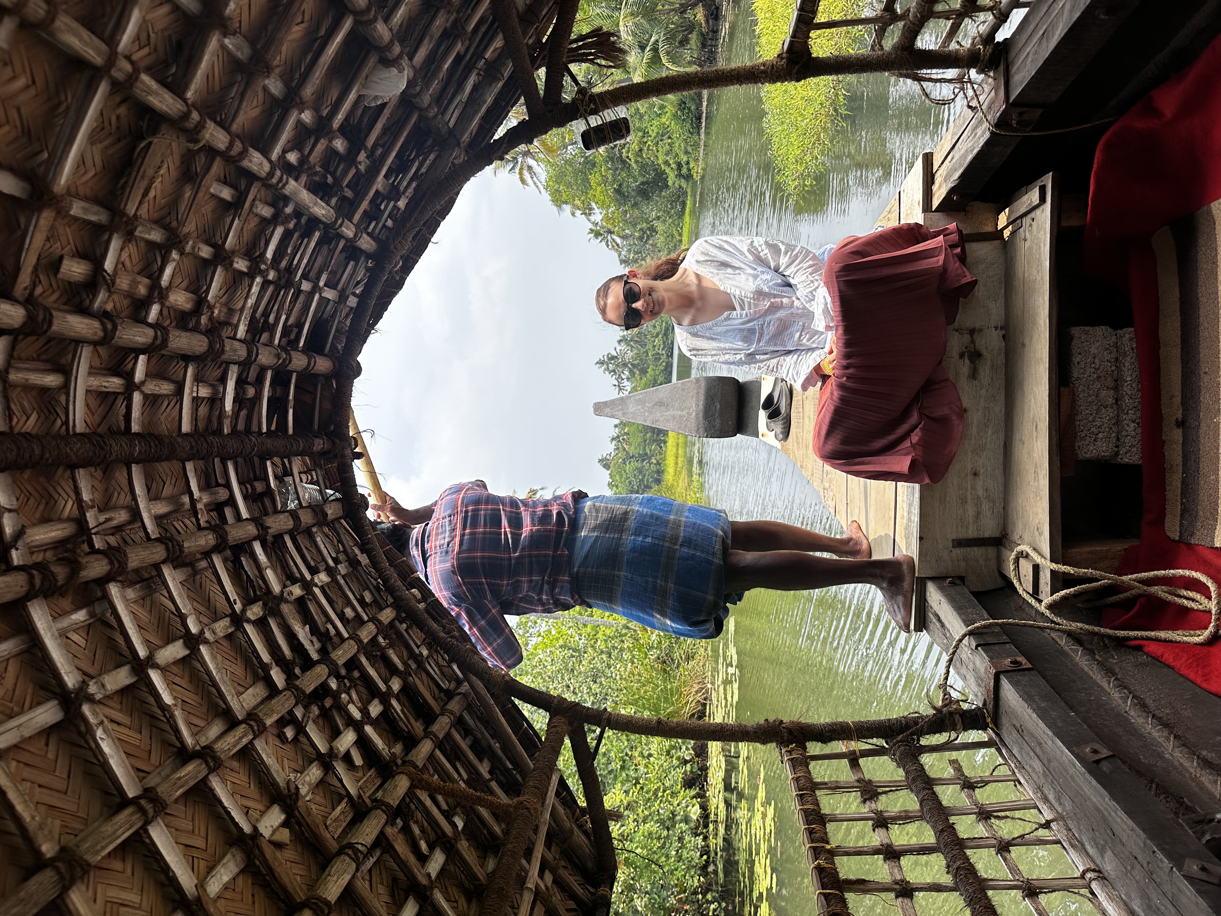 An internship took Hamel to India for six weeks, where she taught English. She's pictured here on an Alleppey backwaters tour, which took her about an hour from her internship location of Fort Kochi, Kerala in the southern part of India.