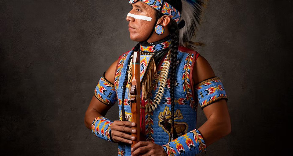 The symposium will open with a flute and hoop dance performance by Tony Duncan, celebrated Native American flutist and five-time World Champion Hood Dancer of Apache, Arikara, Hidatsa and Mandan heritage.