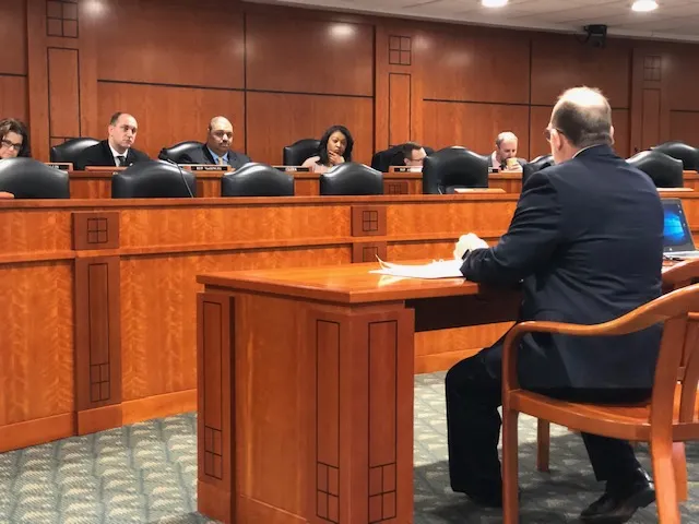 Erickson testifying before the subcommittee