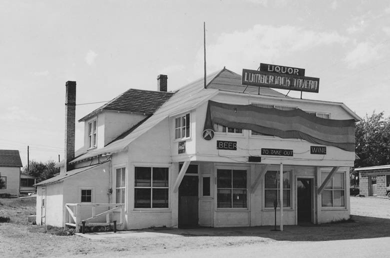 Lumberjack Tavern, as it looked at the time of the murder the film is based on (NMU Archives photo)