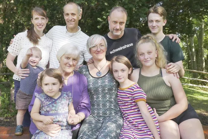 Mark Ruoff, second from left in back, with his family (Lauren Thomas photo)