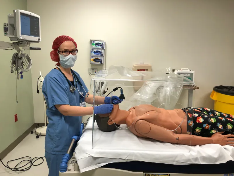 Photo from UPHS test of the hood