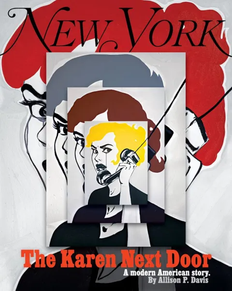 Gaines' ‘KAREN(S),’ 2020, acrylic, house paint on canvas