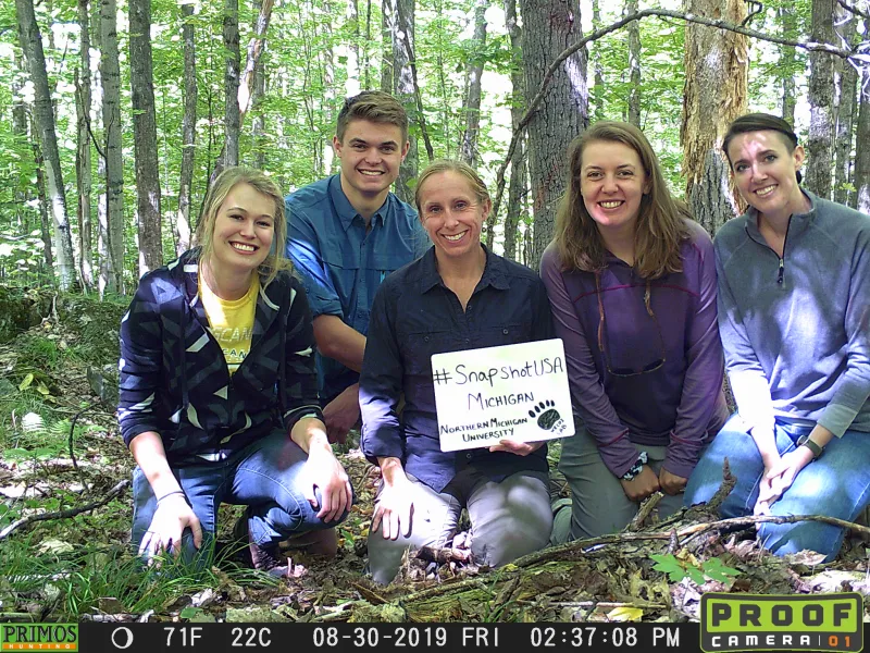 NMU team members (from left) Tru Hubbard, Lane Jeakle, Diana Lafferty, Amelia Bergquist and Sierra Gillman