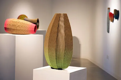 View of Schneider's exhibit