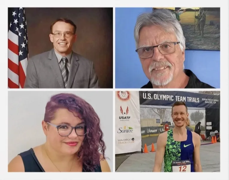 Top (L to R): Nystrom and Paquette; Bottom: Lay and Mosier