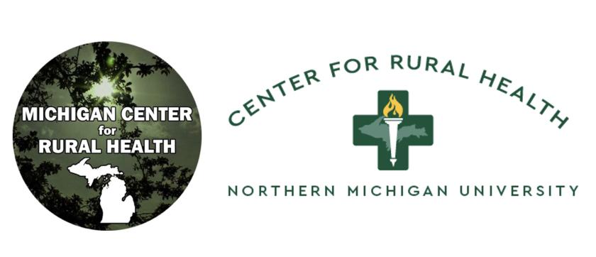 Logos for Michigan and NMU Centers for Rural Health