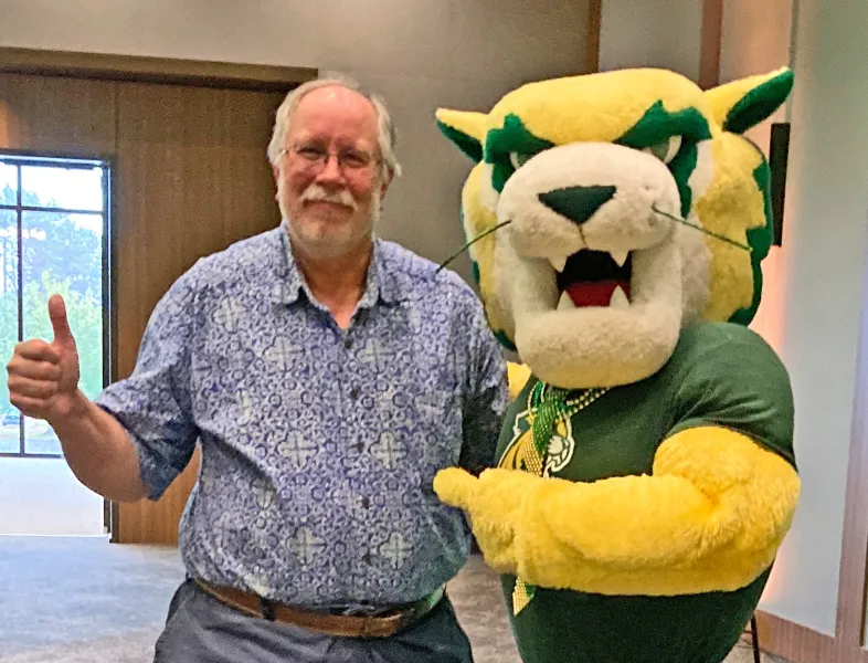 Seppanen with Wildcat Willy