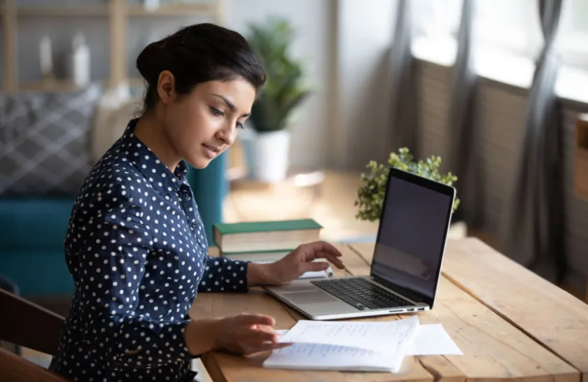 Online student stock photo
