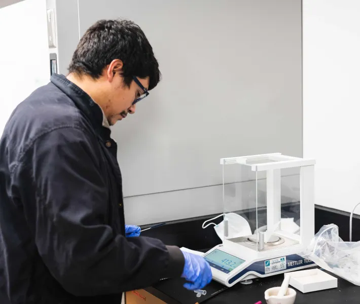 Medicinal plant chemistry stock photo