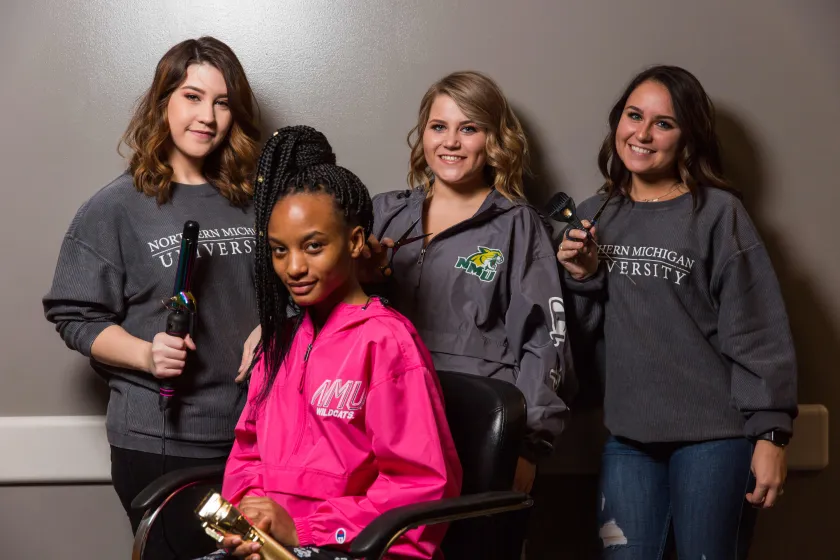 Past cosmetology students (stock photo)