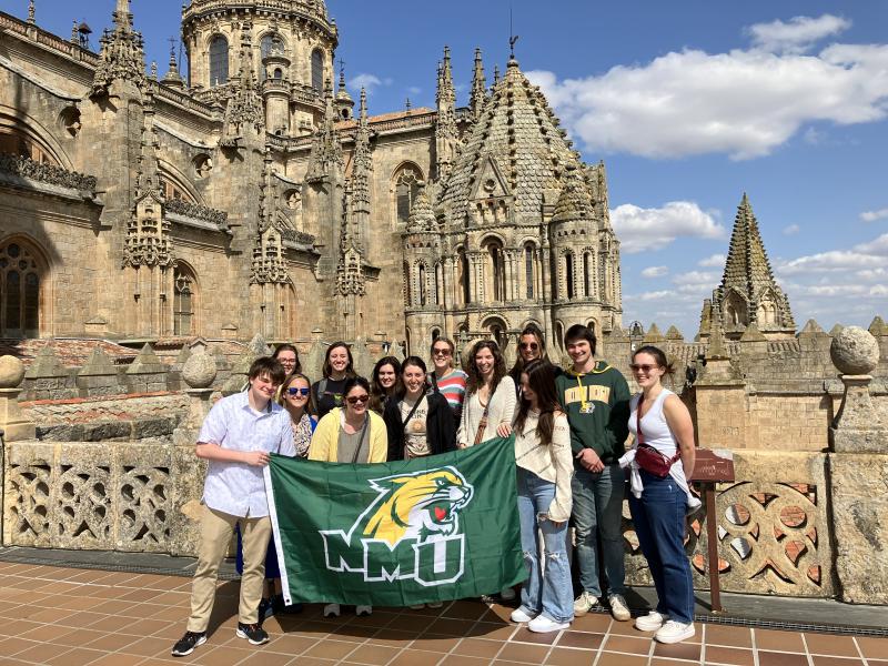 The NMU delegation in Spain (Amy Orf photo)
