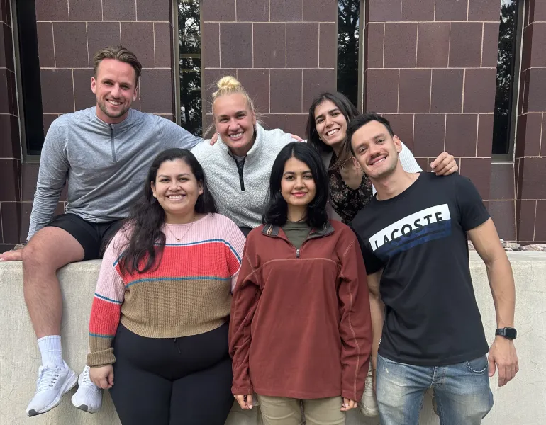 International GAs (top left to right): Jonas Vorbau, Rafaela Rafajlovska, Diana Dzasezeva (bottom left to right) Alanis Obando Caldera, Rafia Shamsi and Giuseppe Capello. Not pictured: George Mensah