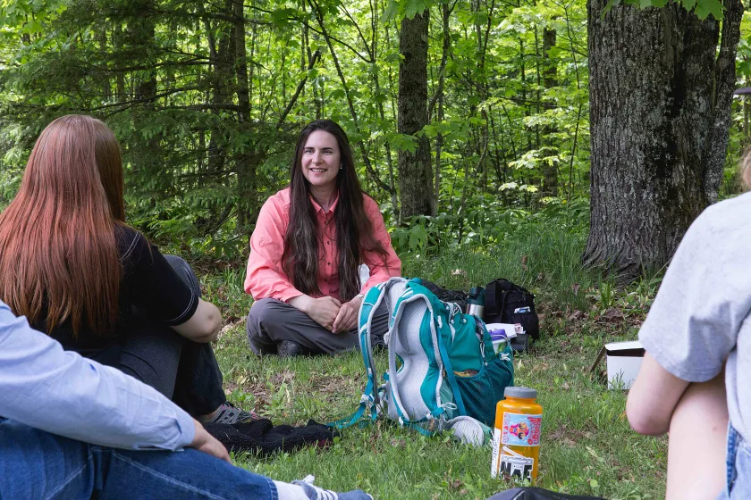 Past Native American Studies field trip to Canyon Falls.