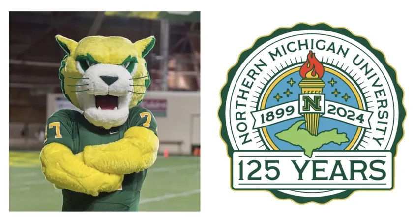 The current, iconic Wildcat Willy mascot