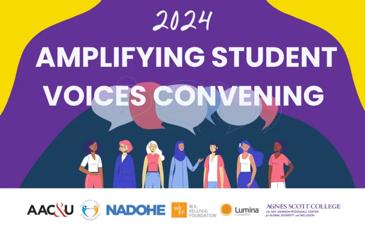 Amplifying Student Voices graphic with partnering organizations