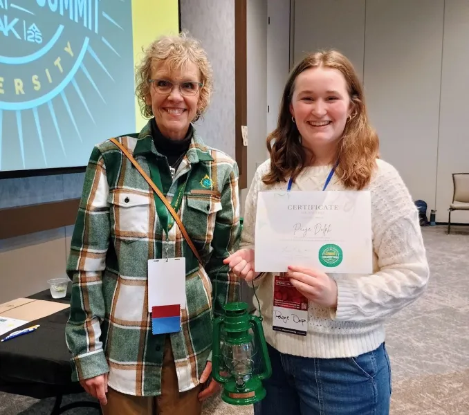 People's Choice winner Paige Dolph, a psychology major