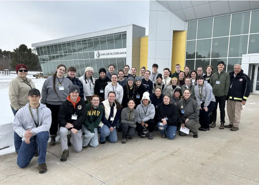 Group photo of students who participated in the DMORT exercise.