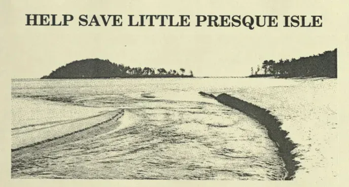 'Help Save Little Presque' historical image