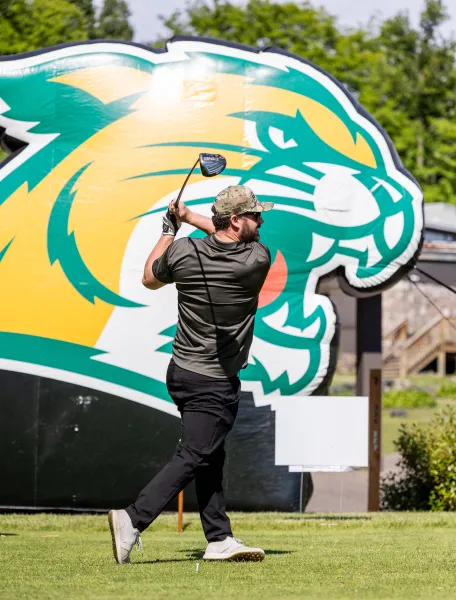 Scene from last year's Arts and Athletics Golf Outing