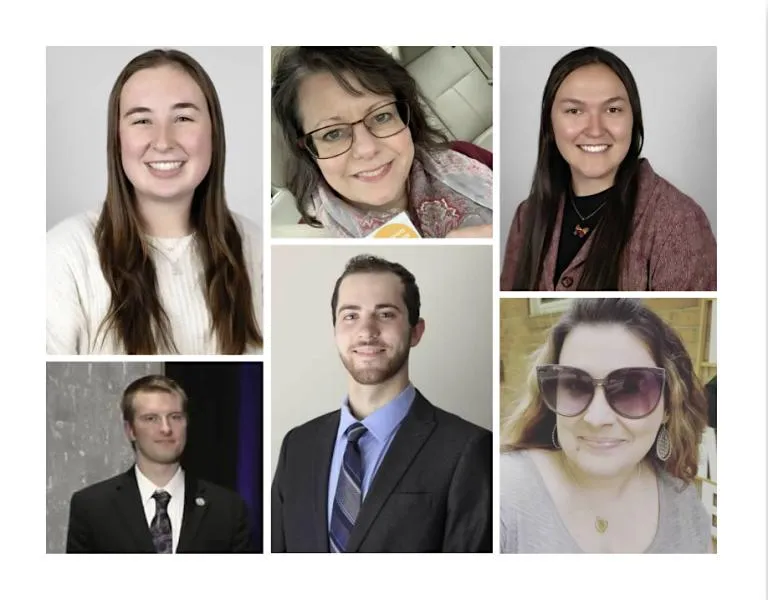 Top (from left) Tessa Standerford, Jennifer Kreger and Andie Belanger. Bottom (from left): Bryson Krieger, Landon Strzelewicz and Amy Holmes