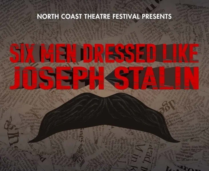 "Six Men Dressed Like Joseph Stalin" graphic