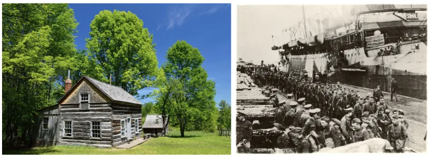Photos from the "Ghost Towns of the U.P." and "The Polar Bears" exhibits.