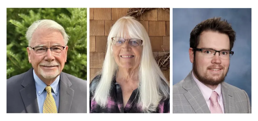 NMU 2025 Alumni Award Recipients (from left): Dr. Peter LaPine, Barbara Coleman and Ian Lewis