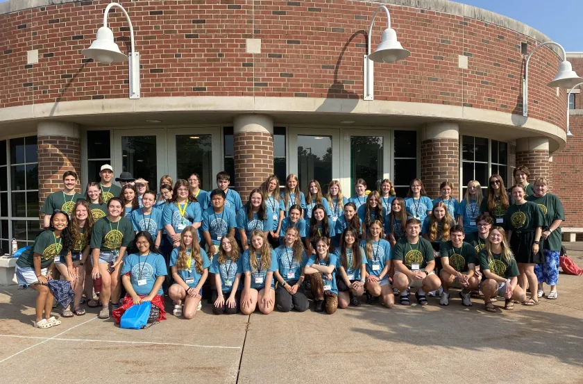 Group photo from the U.P. Future Health Leaders camp for current high school freshmen and sophomores.