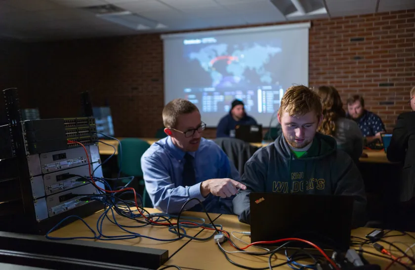 NMU cyber defense stock photo