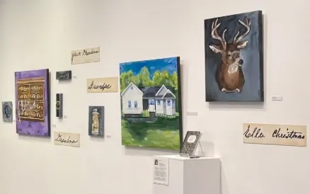 Some of the seniors' works featured in the exhibition.