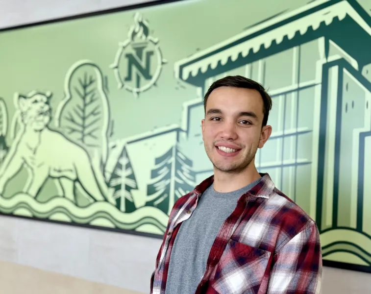 Vince Rodkey, NMU nursing major and commencement speaker.