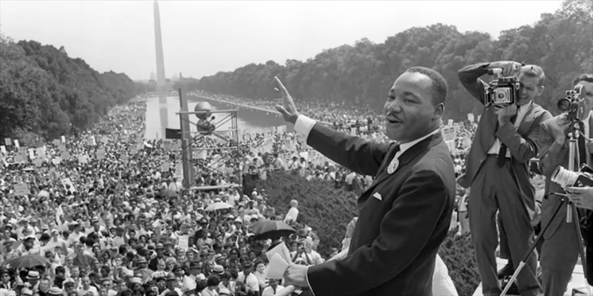 Martin Luther King Jr. in Washington, D.C. ('Speaking Volumes: Transforming Hate' exhibition)