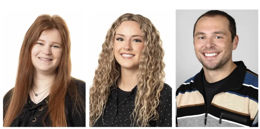 From left: Tousley, Bakke and Rousch