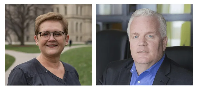 Susan Corbin and Glenn Stevens