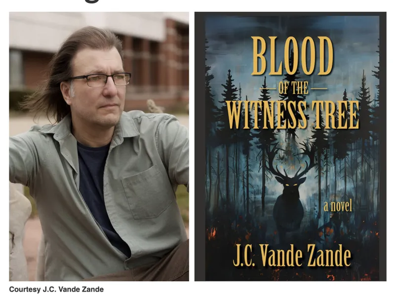 J.C. Vande Zande and the cover of his new book