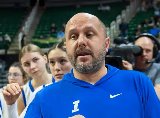 Reichel at the 2024 State Championship (Detroit News photo)