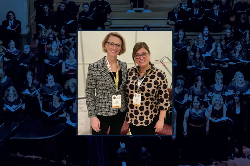 Erin Colwitz (left) and Gabriel Hristova