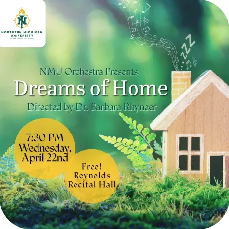 NMU Orchestra "Dreams of Home" graphic