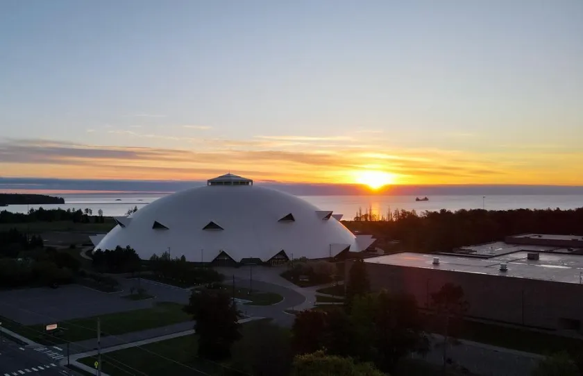 The Superior Dome, pictured here, will be home to the USA Wrestling National Training Site Greco-Roman wrestling program until the end of the winter 2028 semester, extending the program by one year.