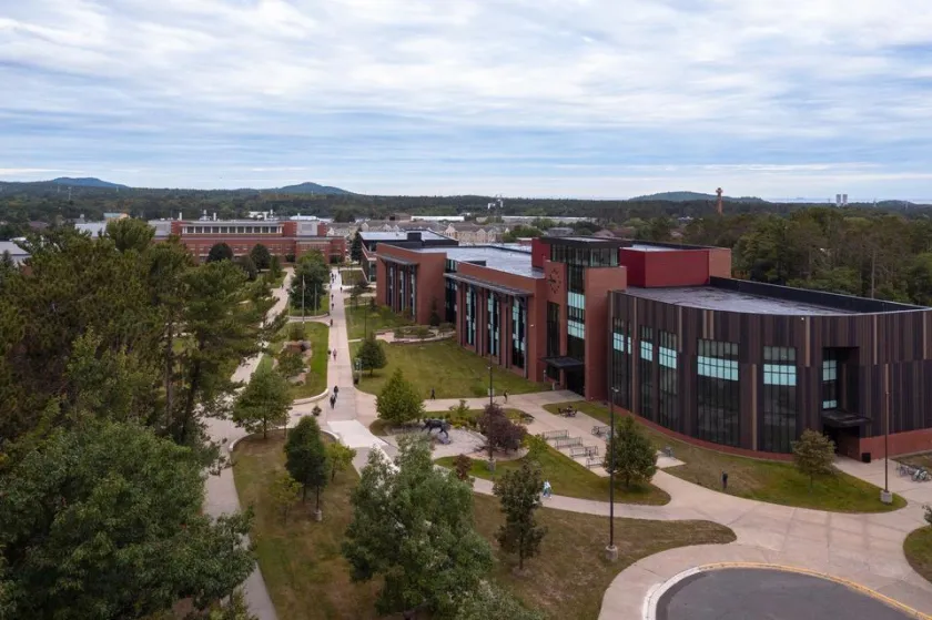 A portion of the Academic Mall on NMU's campus.