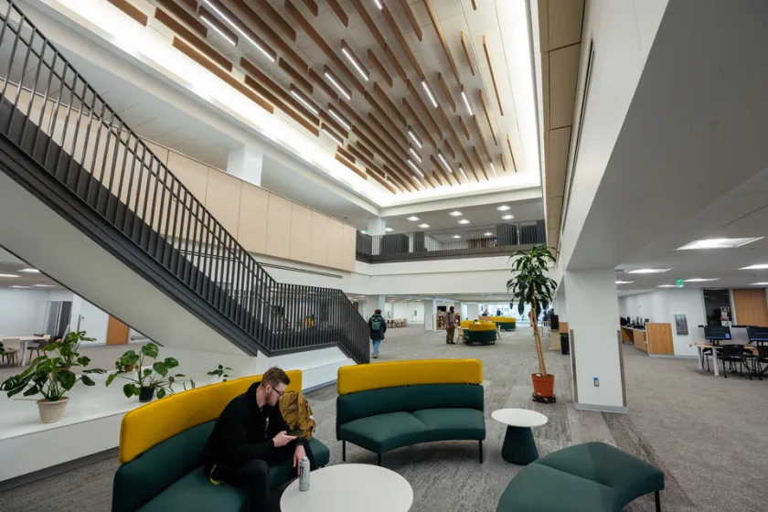 The Lydia M. Olson Library, pictured here, will host a satellite office of the Marquette City Clerk's office in advance of the Nov. 3 General Election, providing the campus community with a convenient location to access election services.