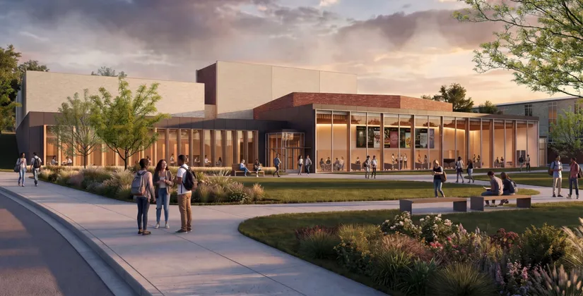 Rendering of the proposed Center for Arts and Entrepreneurship 