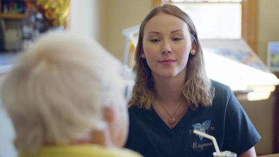 NMU nursing student Rayven Jacobson is an intern at Trillium House